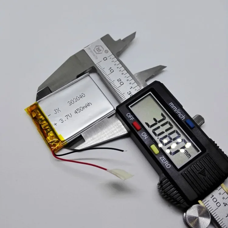 Встроенный аккумулятор регистратора вождения 303040   Полимерная литиевая батарея 3,7 В, шагомер, зарядка большой емкости, общий