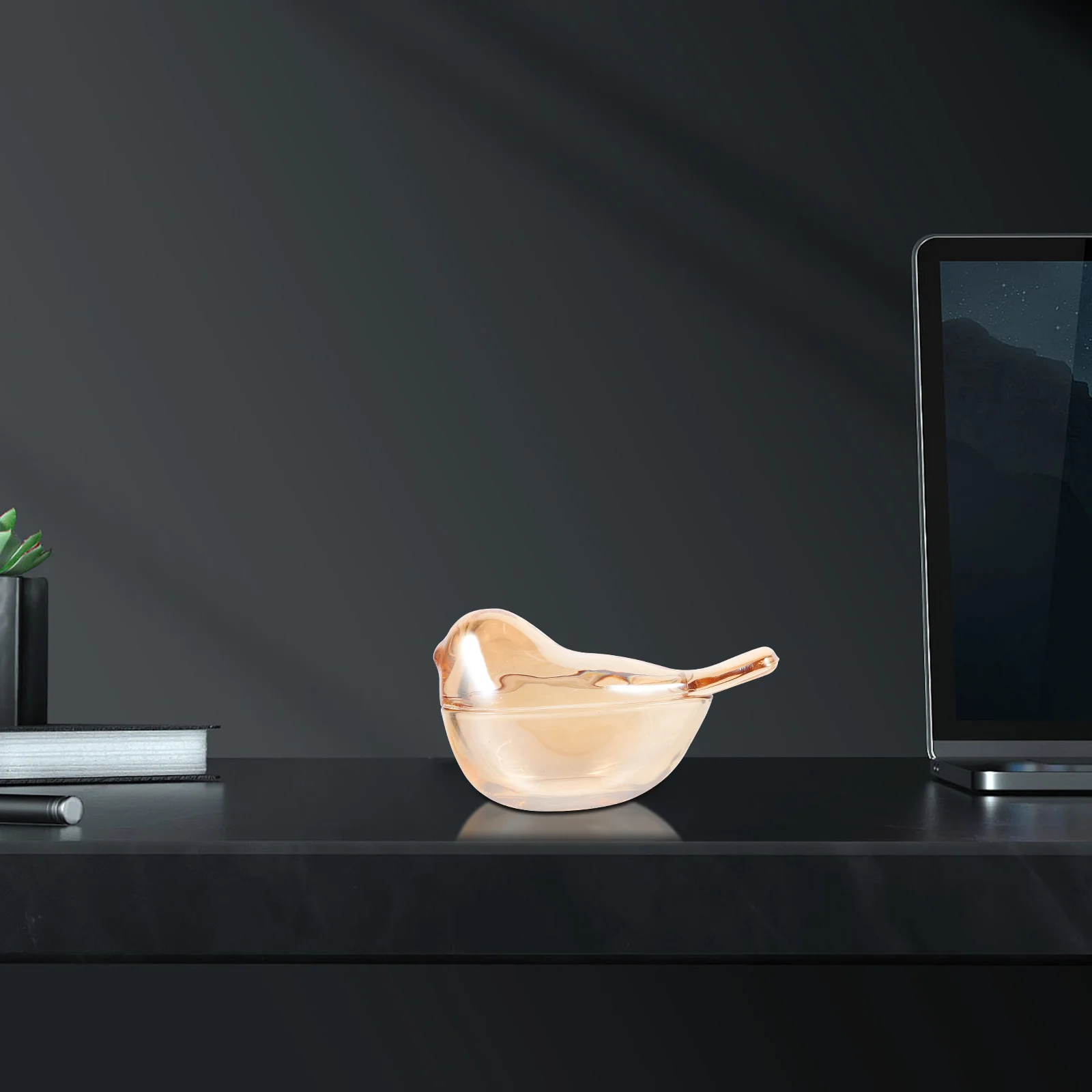 

Стеклянная коробка для хранения ювелирных изделий в форме птицы, красный органайзер для ювелирных изделий, элегантный органайзер, витрина для колец, серег, ожерелий, подарок