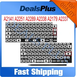 New A2141 A2251 A2289 A2338 A2179 A2337 Keyboard Scissor Clips Hinge Set Replacement For Macbook Air Pro 13