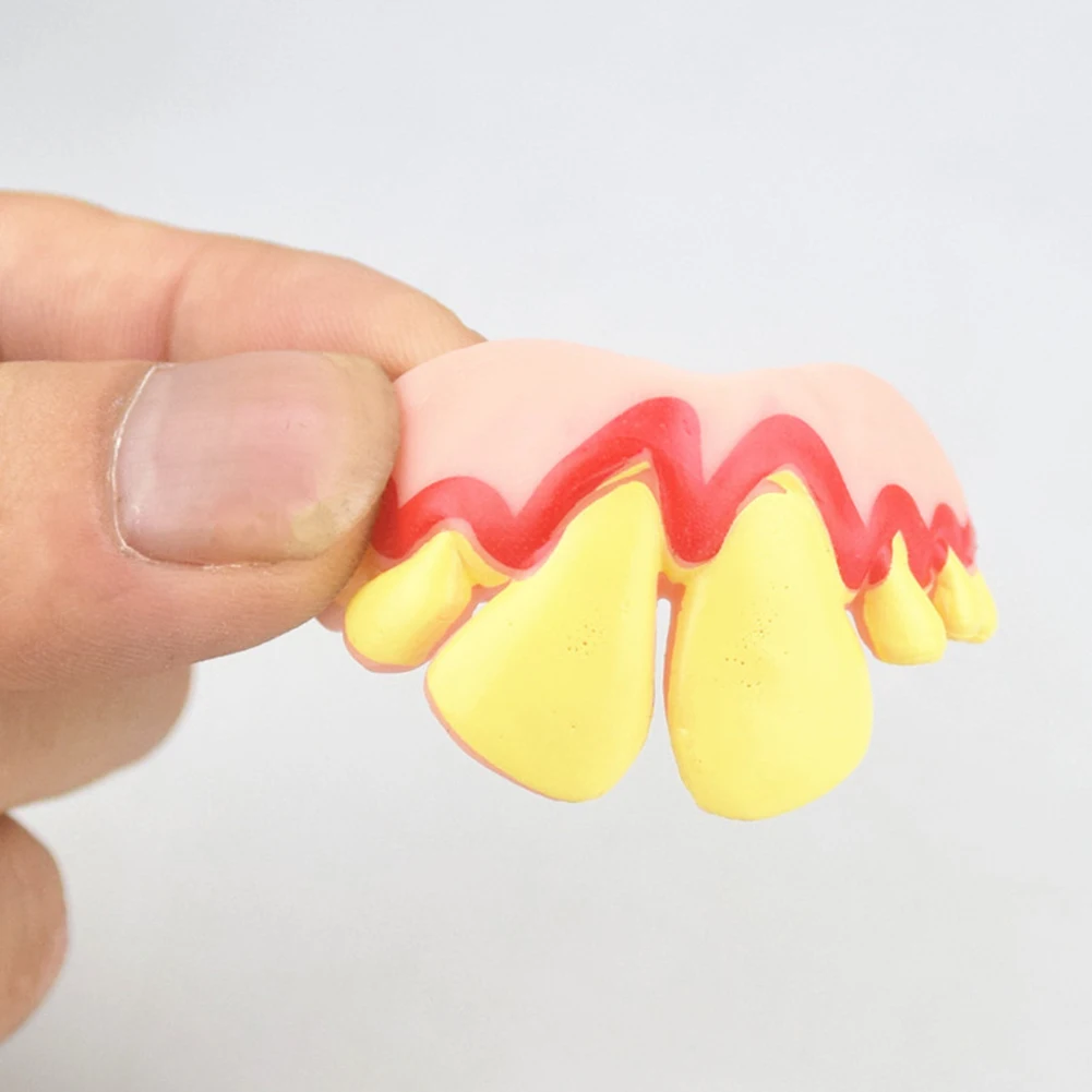 1pcs Simulation Rotten Teeth Dentures Fake Vampire Teeth Halloween Party Prank Toys Cosplay Fake Teeth Trick Props For Parties