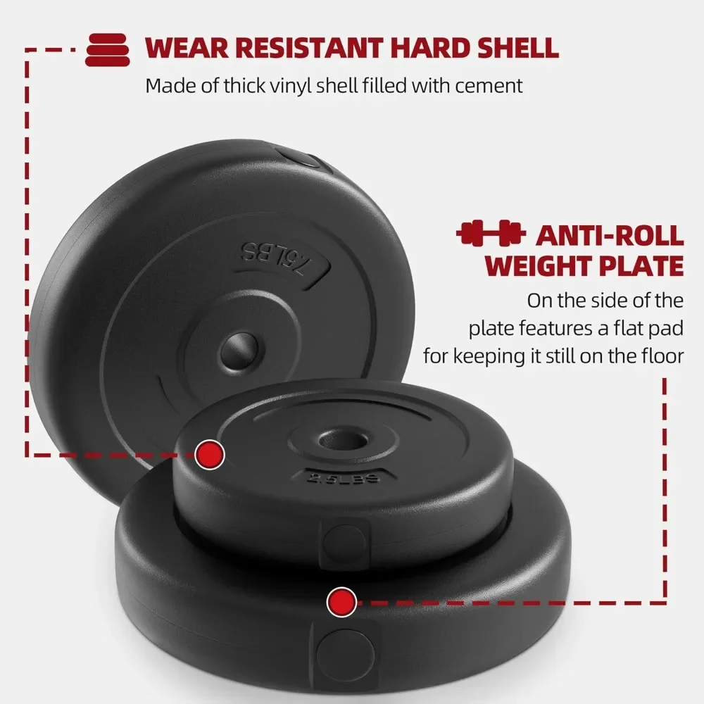 مجموعة دمبل قابلة للتعديل بوزن 40 رطلًا في صالة الألعاب الرياضية المنزلية للرجال والنساء لتدريبات القوة واللياقة البدنية