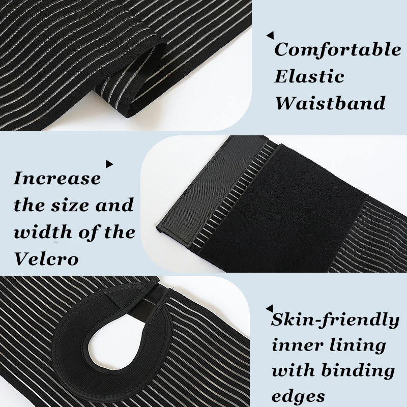 Ostomy Stoma Support Belt – Elastic Adjustable Waist Belt with Open Design, Secure Fixation for Colostomy Waist Protection