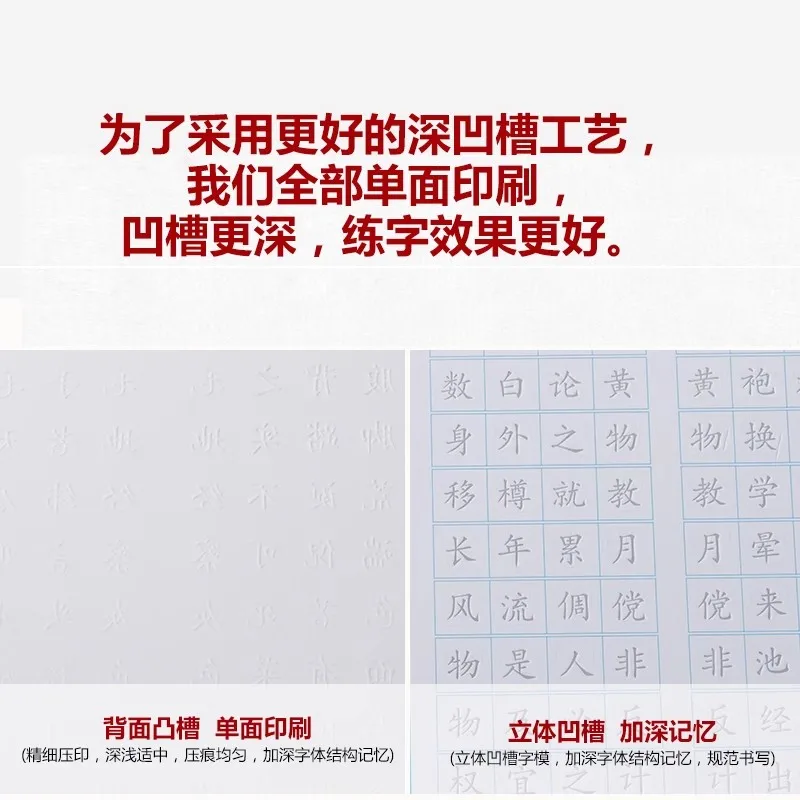 Grooved Chinese Handwriting Practice Book – Idiom Chain (Chengyu) Learning for Kids & Teens