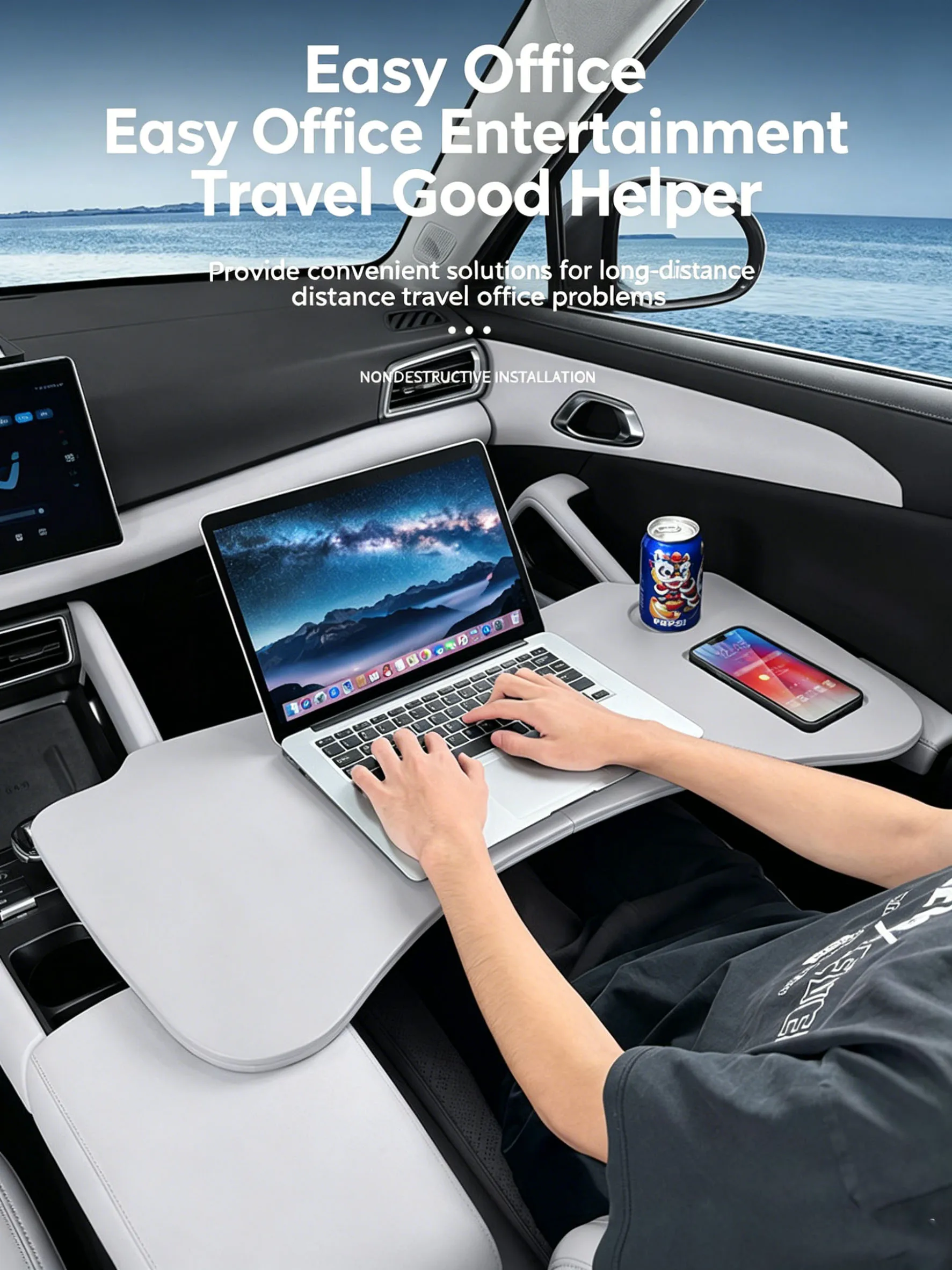 

For BYD Atto 2 Yuan UP Yuan Pro S1 Pro Car Folding Small Table Board, Car Tablet, Laptop Table Board, Car Interior Supplies
