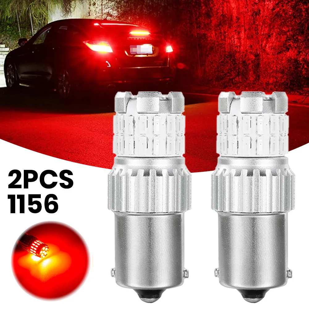 HYNBYZJ 2pcs 1156 BA15S P21W BAU15S PY21W LED Bulbs 3030SMD 4014SMD Led Lamp Turn Signal Light Car Brake Light