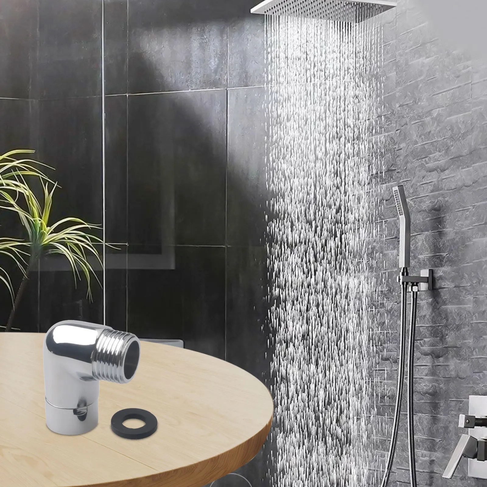 Adjustment Degree Shower Head Elbow Adapter Degree Shower Head Elbow Adapter Showering Experience Wall Mounted