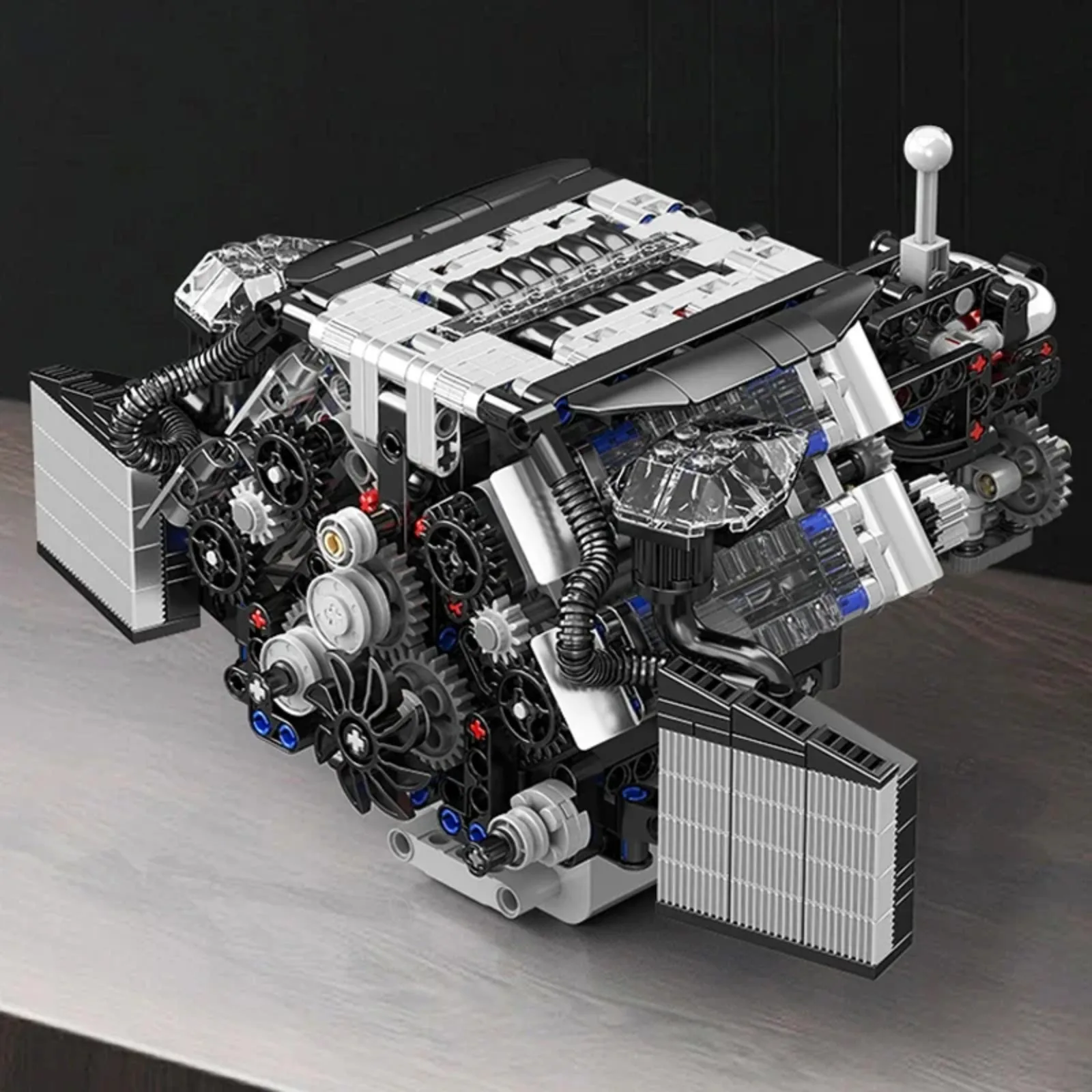 871pcs Stampo Re 10230 Modello di Motore di Auto Building Blocks Motorizzato A8 W12 Motore Tecnico Set di Potere STELO MOC Puzzly Mattoni Giocattolo