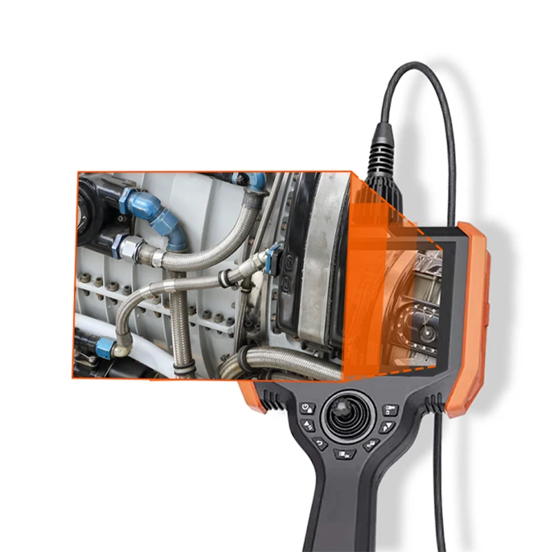 Flexible Industrial Borescope Inspection Snake Video  with 360 Degree Articulations Waterproof IP67 Endoscope