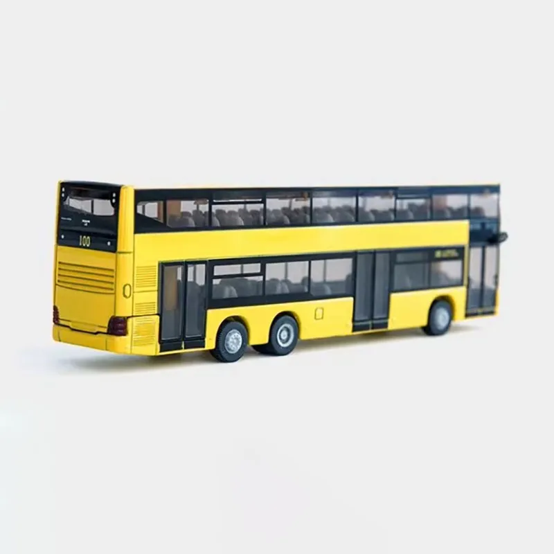 siku Diecast Scala 1:87 Autobus a due piani 1884 Modello di auto in lega Collezione di prodotti finiti Giocattolo di simulazione Modello statico Ornamento