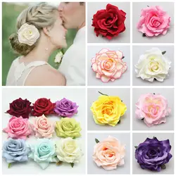 Bridal Rose Flower Hairpin Brooch Wedding Bridesmaid Party Accessories Hair Clip