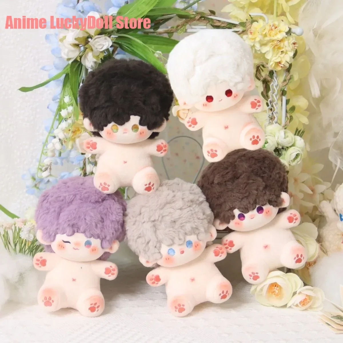 15cm Anime Love and Deepspace Sylus Cosplay Mini Bread theme Sitting Posture Dress-up Body Plush Doll Stuffed Toys Maumet Toys