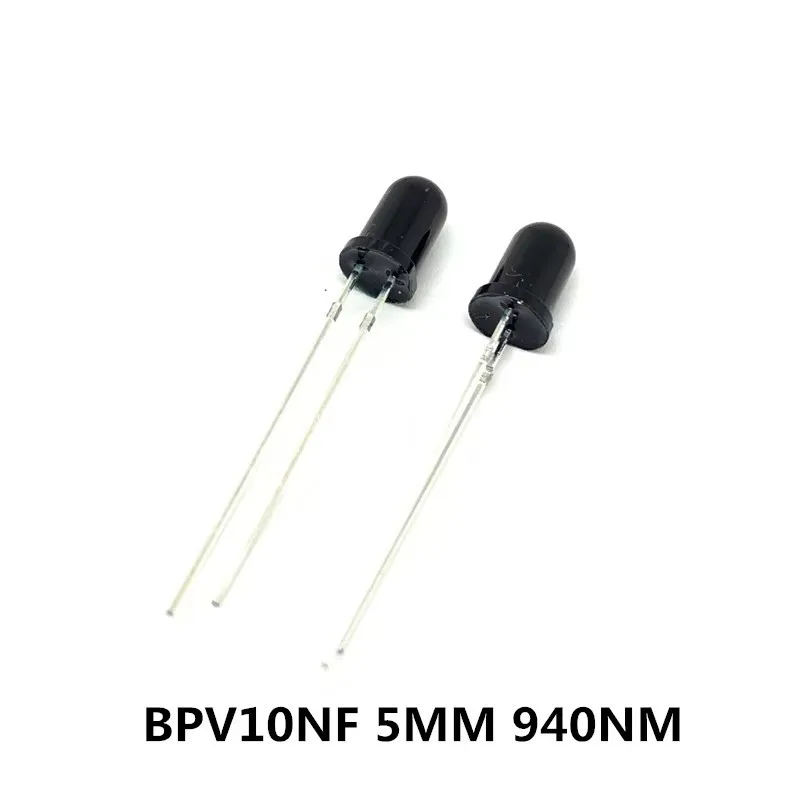 

BPV10NF (10pieces) BPV10 PV10NF NEW Silicon PIN Photodiode 5MM Wavelength 940nm Angle 20 Degree Photosensitive Receiver in stock