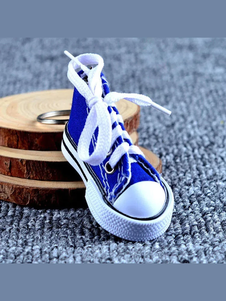 Mini Canvas Shoes, Fashionable Bicycles, Motorcycle Footrests, Small Sneakers, Ornaments, Simulated Shoe Keychains