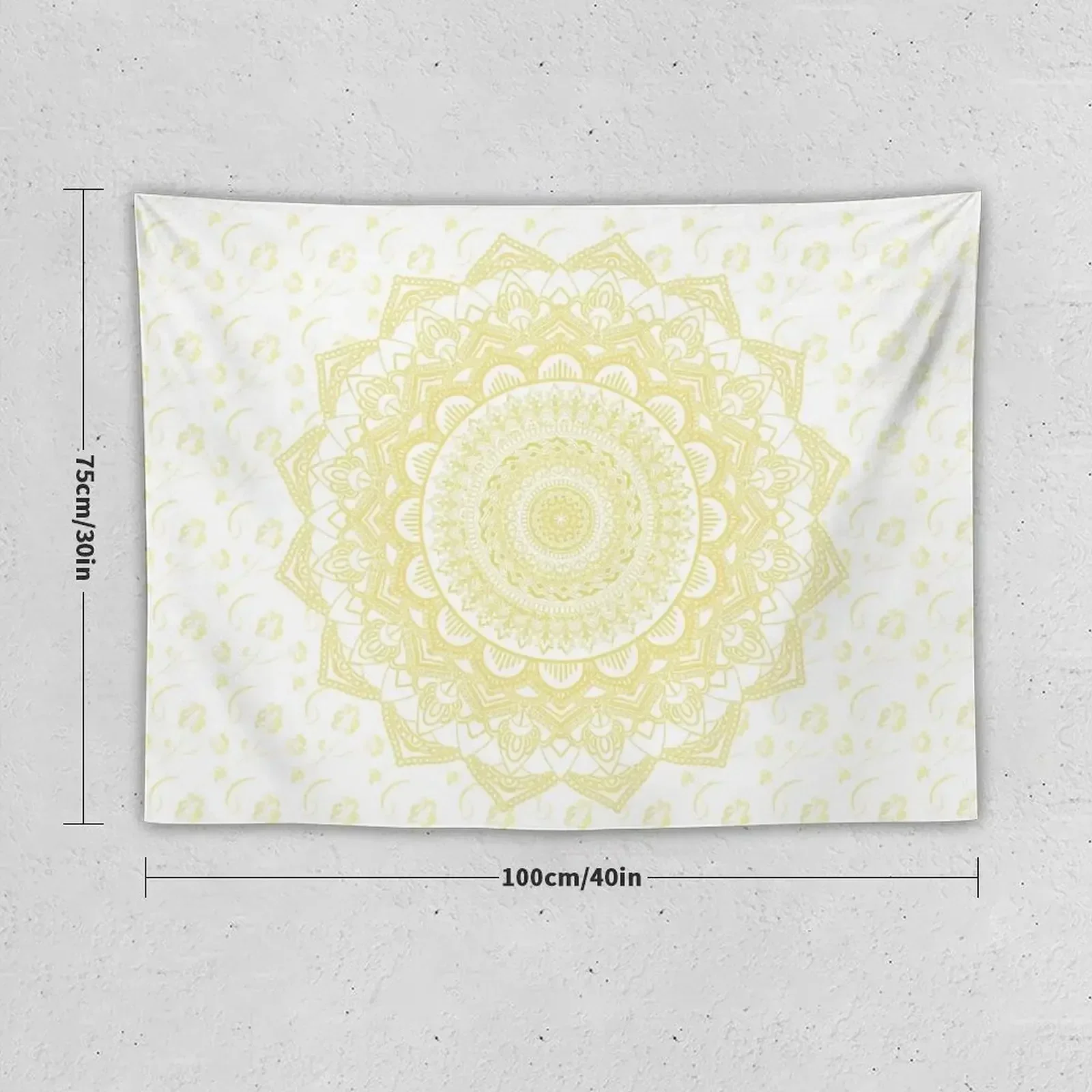 Yellow Mandala Tapestry Decoration Aesthetic Home Decor Aesthetic Decorations For Room Tapestry