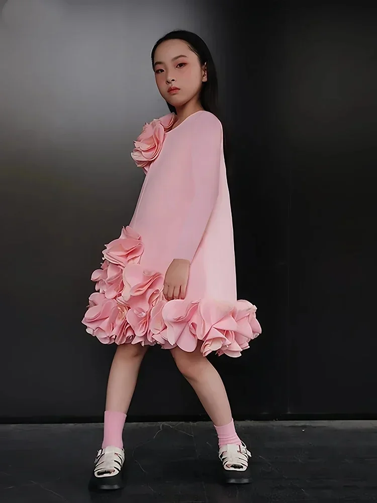 

Платье-футляр розового цвета для маленьких девочек, многоуровневое тюлевое платье для маленьких девочек на день рождения, рождественское новогоднее платье, подарок 1-11 лет