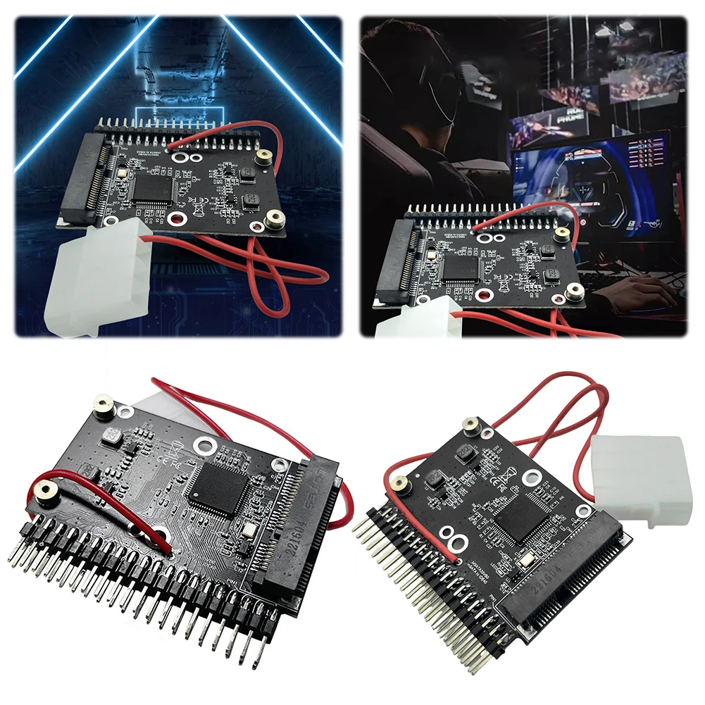 

MSATA SSD на 3,5-дюймовый IDE SSD 150 МБ/с MSATA SSD на 44-контактный адаптер IDE адаптер MSATA в PATA адаптер конвертер карты