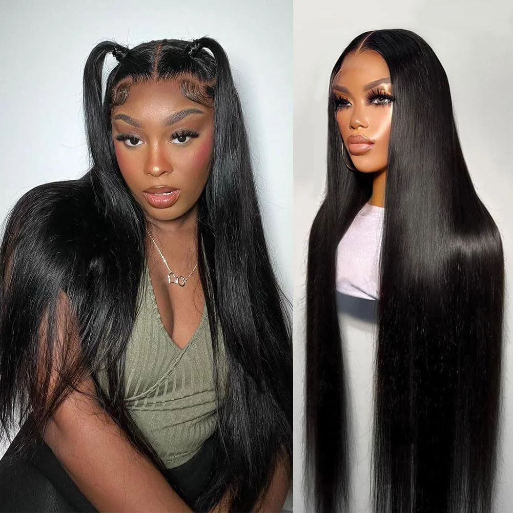 

360 Полные парики фронта шнурка Человеческие волосы Предварительно выщипанные 200% Плотность Прямые HD Прозрачные 360 парики фронта шнурка человеческих волос для женщин