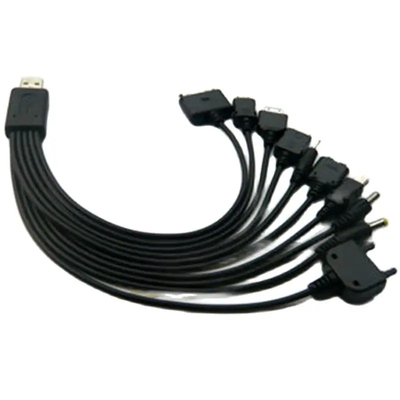 10 in 1 휴대폰 USB 충전 케이블, 10 in 1, 10 in 1 범용 USB 데이터 케이블, 굵은 버전