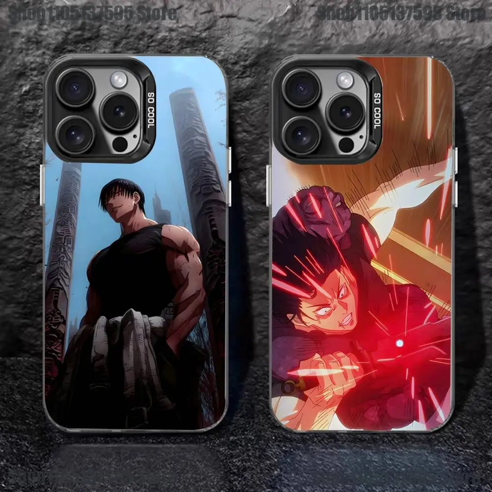 

Hot Anime Toji F-Fushiguro Phone Case For iPhone 17,16,15,14,13,12,Pro,XS,Max,Plus,Mini,SE Black Candy Matte Shockproof Cover