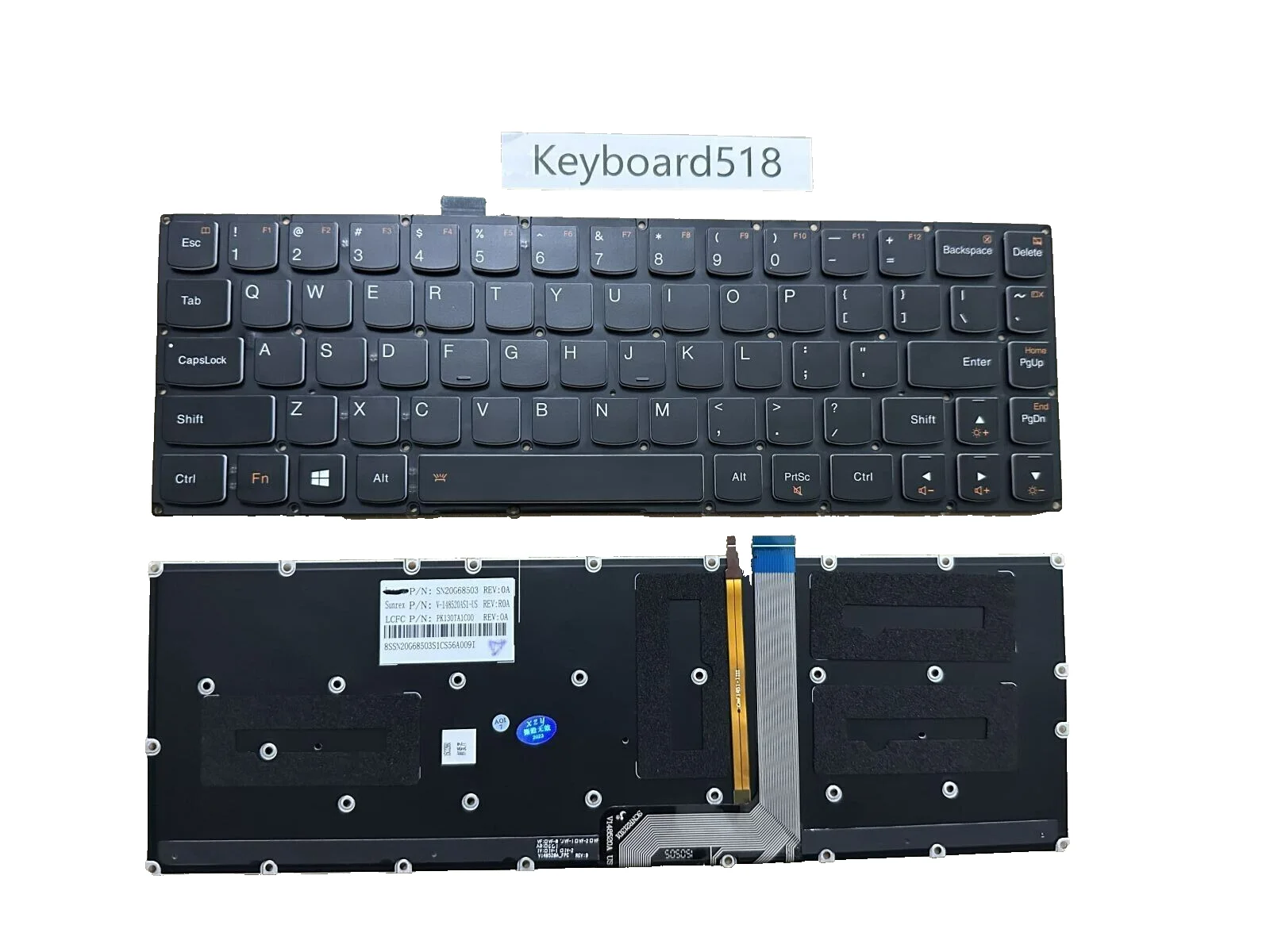 

New US Keyboard Backlit For Lenovo YOGA 3 PRO 13 1370 Backlight Enlish Key 5CB0G97347 PK130TA1C00 PK130TA2A00 YOGA4