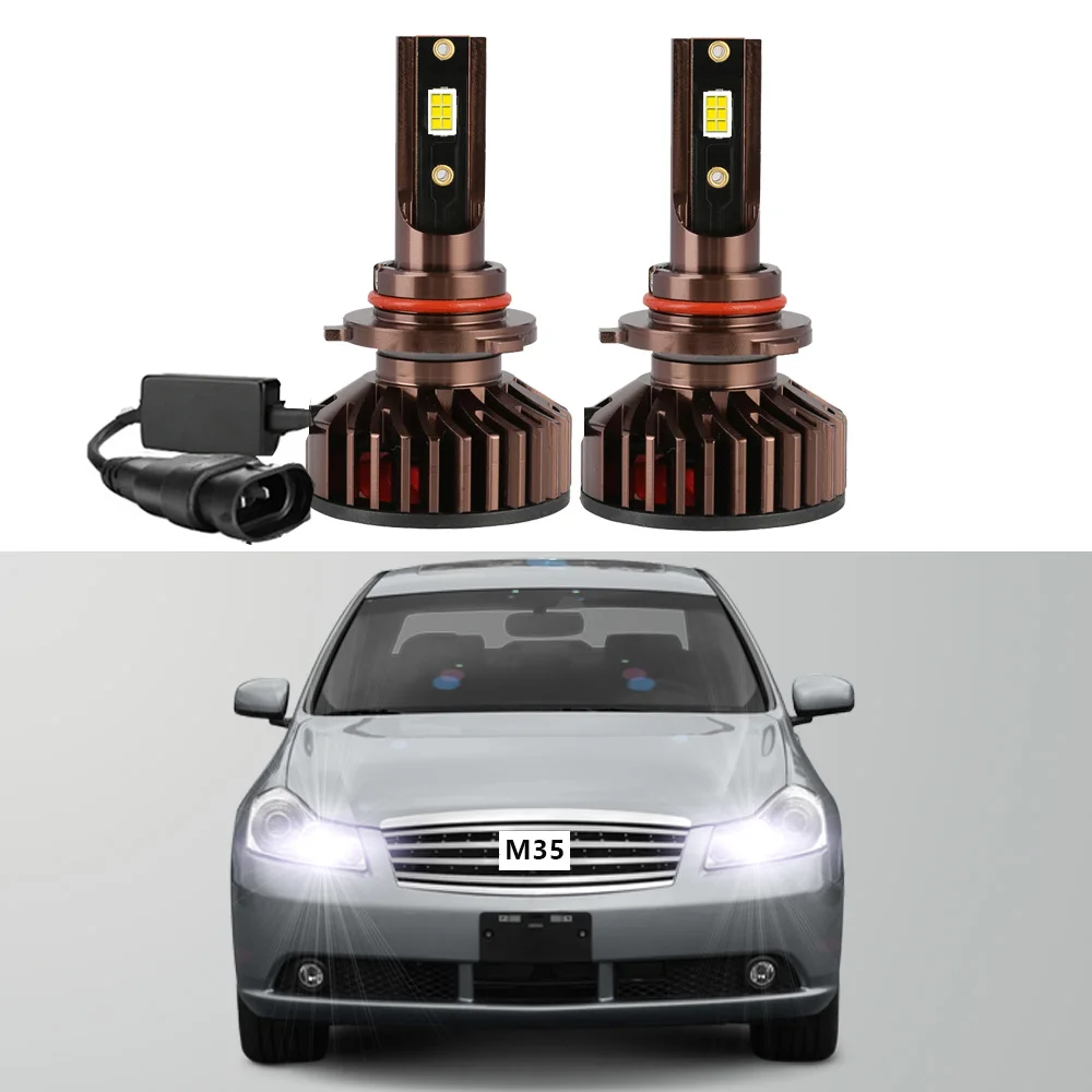 

2Pcs Led Headlight Bulb For Infiniti M35 2006 2007 2008 2009 2010 High Beam Headlight Bulb Canbus (With Halogen Headlights)