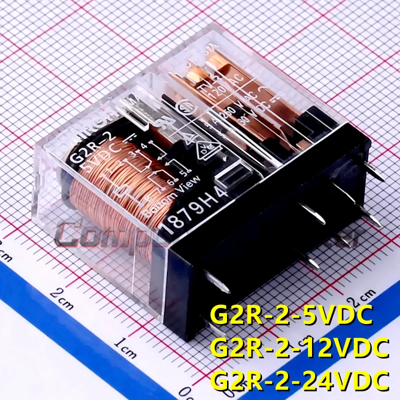 G2R-2-5VDC G2R-2-12VDC G2R-2-24VDC (5pieces) DIP 5VDC/12VDC/24VDC PCB Power Relay ,Original In Stock