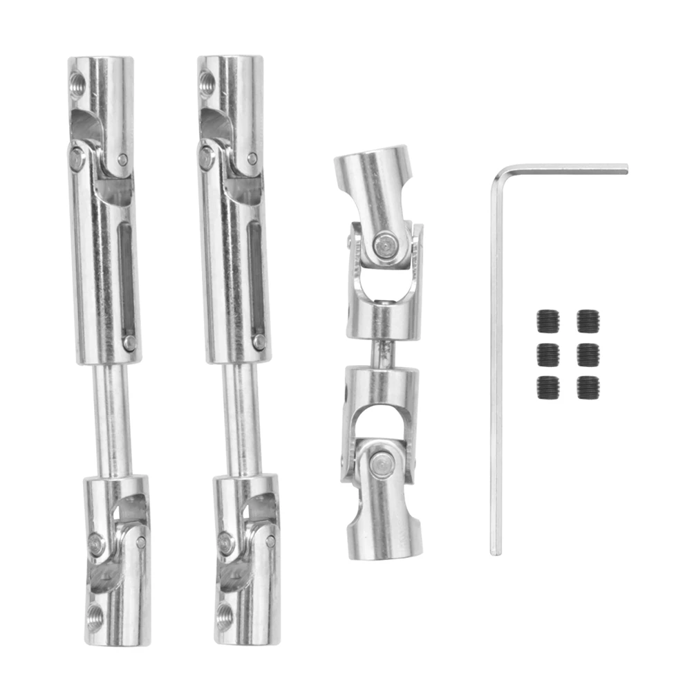 【STOCK】3Pcs Metal Drive Shaft Driveshaft CVD for B16 B36 Q60 Q63 Q64 Fayee FY004 MN-77 6WD 6X6 RC Car Upgrades Parts