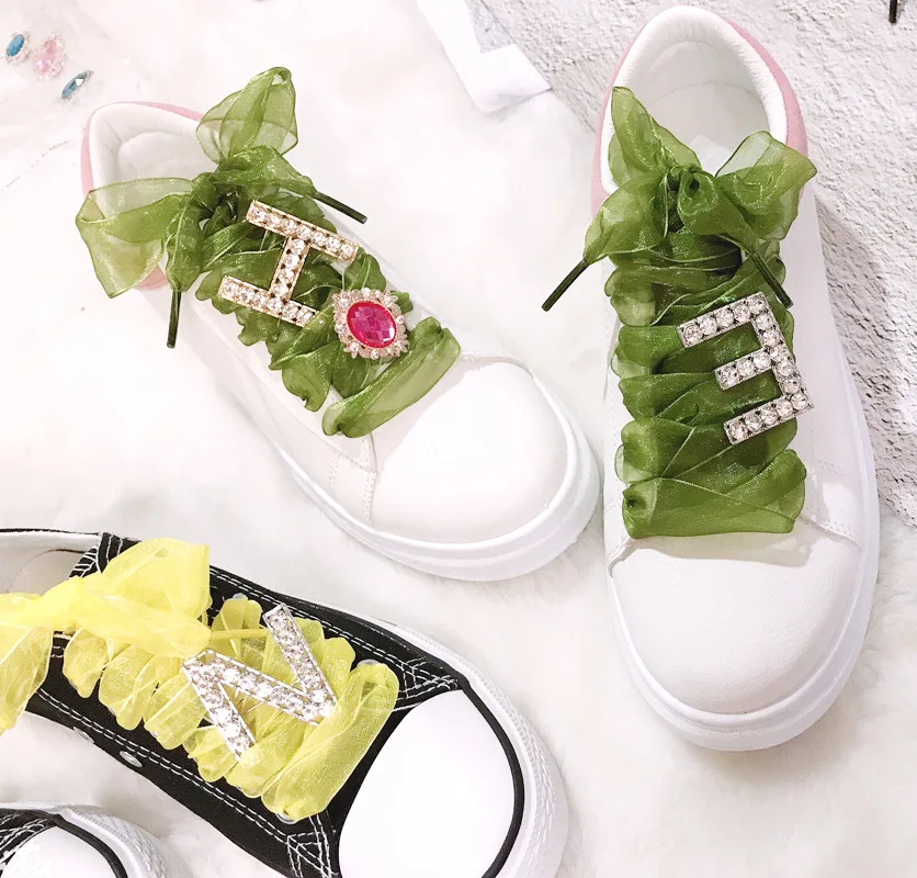 Schnürsenkel Schuh Schnalle Clips Perle Herz Liebe Charme Glänzenden Strass Schuh Schnürsenkel Dekoration Schuhe Zubehör Kinder Frauen 1 PCS – Detail 7