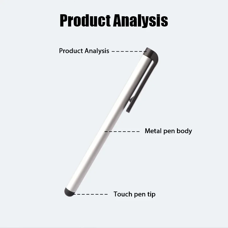 1Pc Capacitance Universal Stylus Pen Mobile Phone Touch Screen Accessories Metal Capacitive Pen Tablet for Xiaomi Iphone