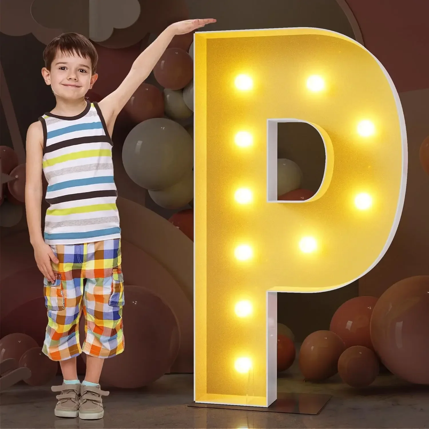 120CM DIY Marquee Letters Marquee Warme Lichtgevende Letters Grote Mozaïek Schuimplaat Letters XMAS LOVE BABY PROM Feestdecoratie
