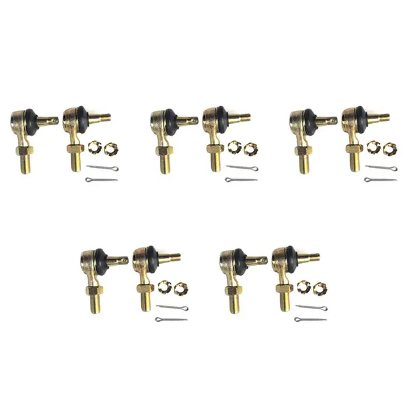

5PCS Tie Rod End Ball Joint Replacement Kit Right & Left for Raptor 660 YFM660 YFM660R ATV 2001-2005
