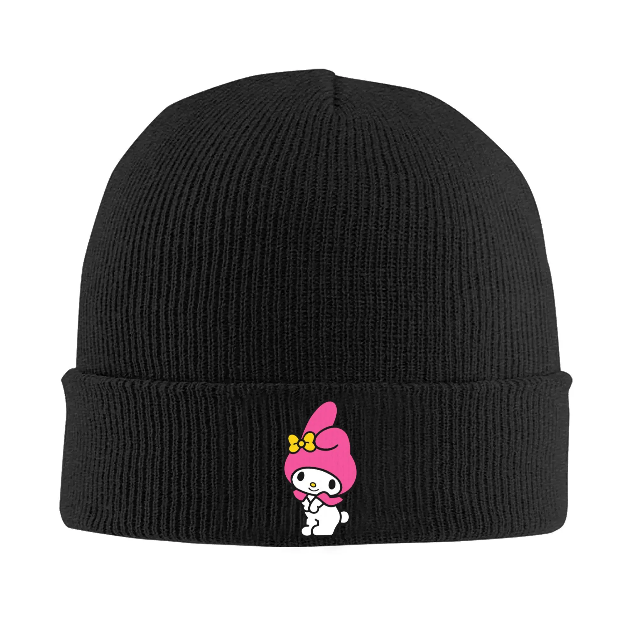 Sanrio Melody Merch Winter Knit Beanie For Men Women Knitted Skull Cap  Bonnet Knit Hat