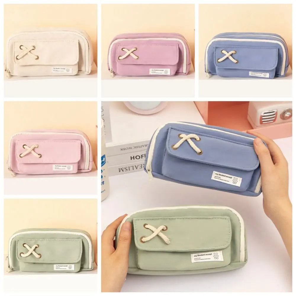Desktop Organizer Desktop Storage Pouch Cosmetic Pouch Pencil Holder Stationery Bag Pencil Cases Large Capacity Pencil Bag