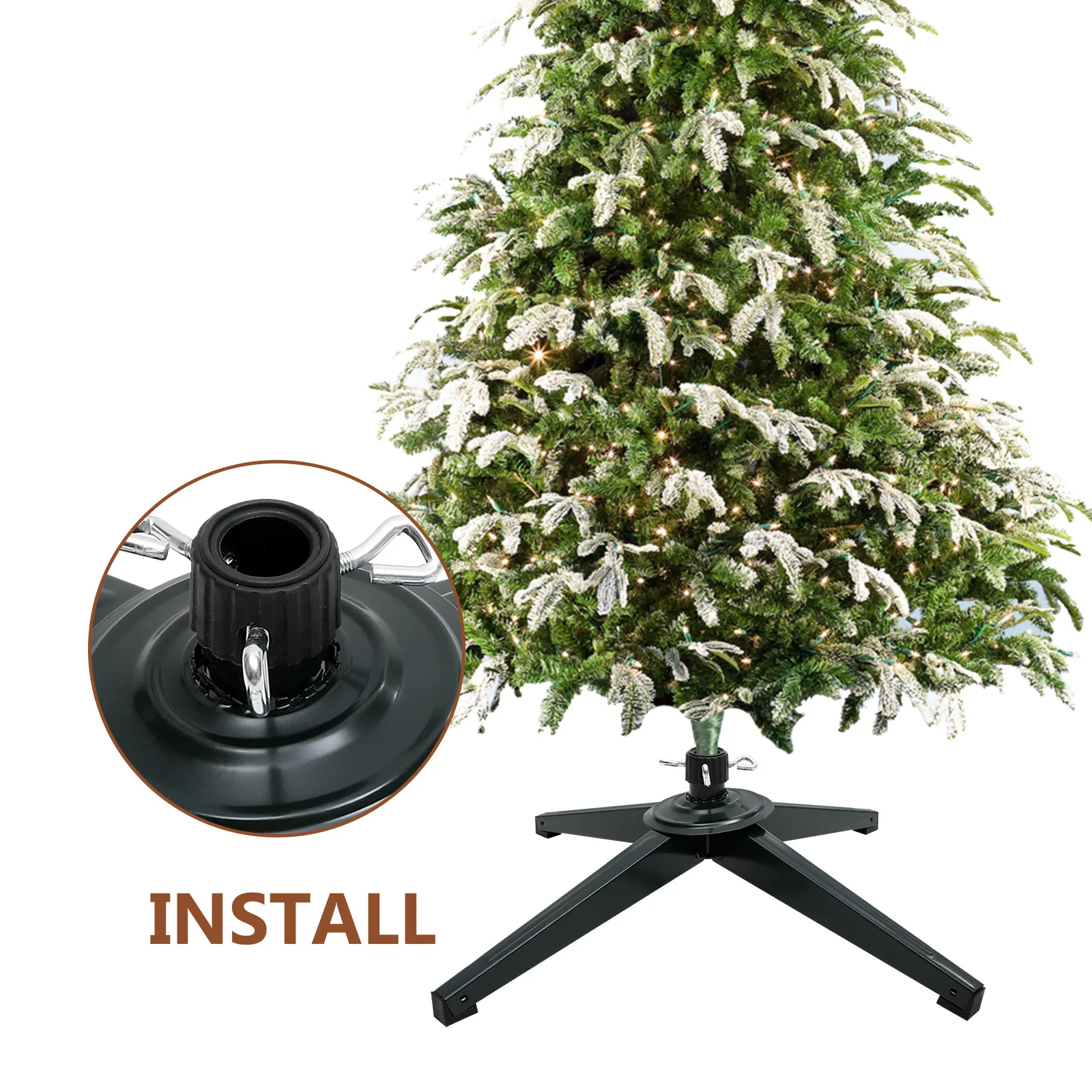 قاعدة عيد الميلاد حامل معدني قابل للطي شجرة عيد الميلاد قوس حامل قوي لشجرة اصطناعية ديكور المنزل رف دعم عيد الميلاد