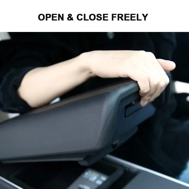 For Tesla Model Y Juniper 2025/Model 3 Highland Console Cover Armrest Box Cushion Cover TPE Center Non-slip Mat Panel Protector