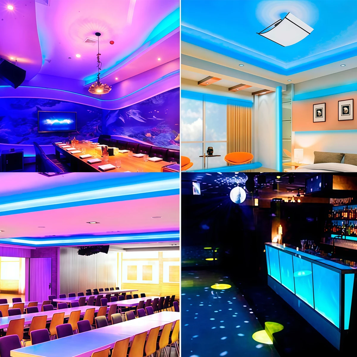 Faixa de LED RGB 5V 12V 24V 5050 - Iluminação flexível ultrafina de 6 mm para luz de fundo e decoração de TV