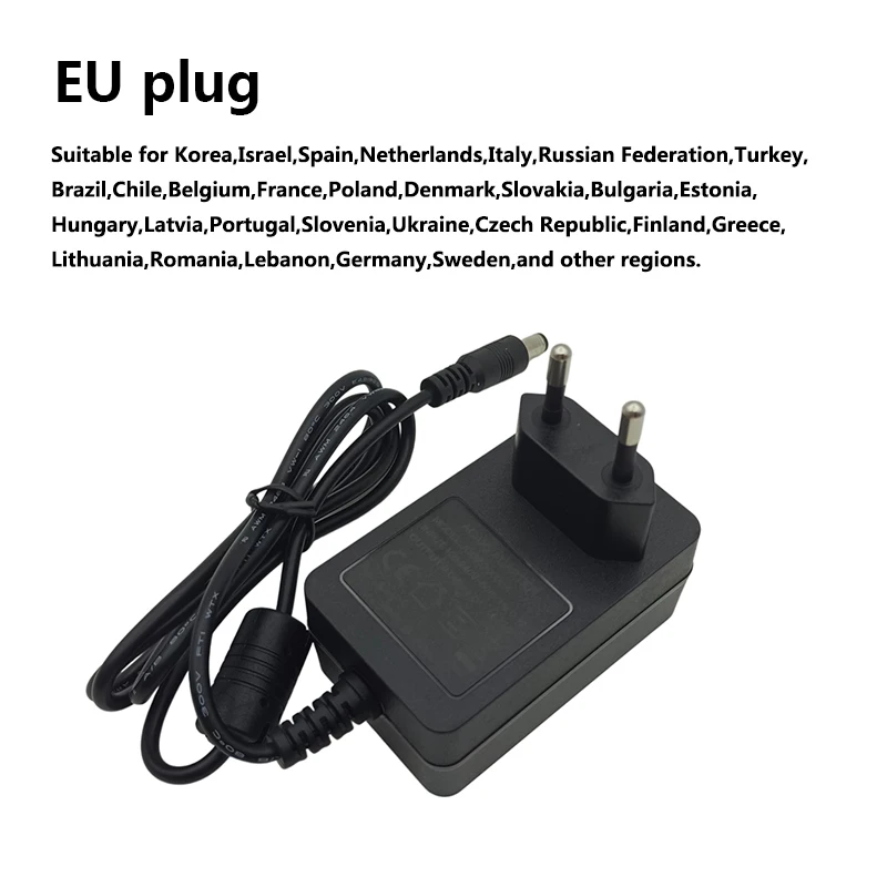 9V Voeding EU Stekker 9 Volt 9V Transformator 9v 2a Bron 9v 3a 9v 2amp Voeding 9v 1a EU Stekker Middenpositief 5.5x2.5mm