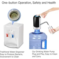Pompe à bouteille d'eau 5 gallons, chargeur USB, automatique, distributeur d'eau électrique Portable, interrupteur 3