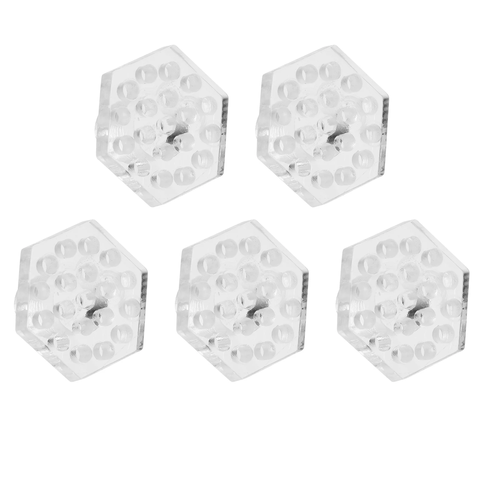 

5Pcs Coral Frag Plug Hexagonal Acrylic Holder for Aquarium Coral Base Rack Fish Tank Supplies Reef Support