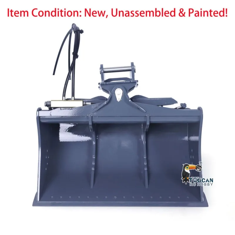 LESU Metalen Kantelbare Emmer Opgewaardeerd Reserveonderdeel voor 1/14 Hydraulische RC Graafmachine PC360 ET26L ET30H LR945 Radio Control Graver