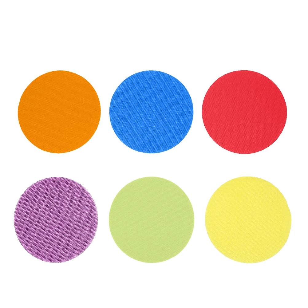 

72 Pcs Rug Kids Carpet Markers Decals Educational Toy Stickers Little Bit Marking Nylon Round Child