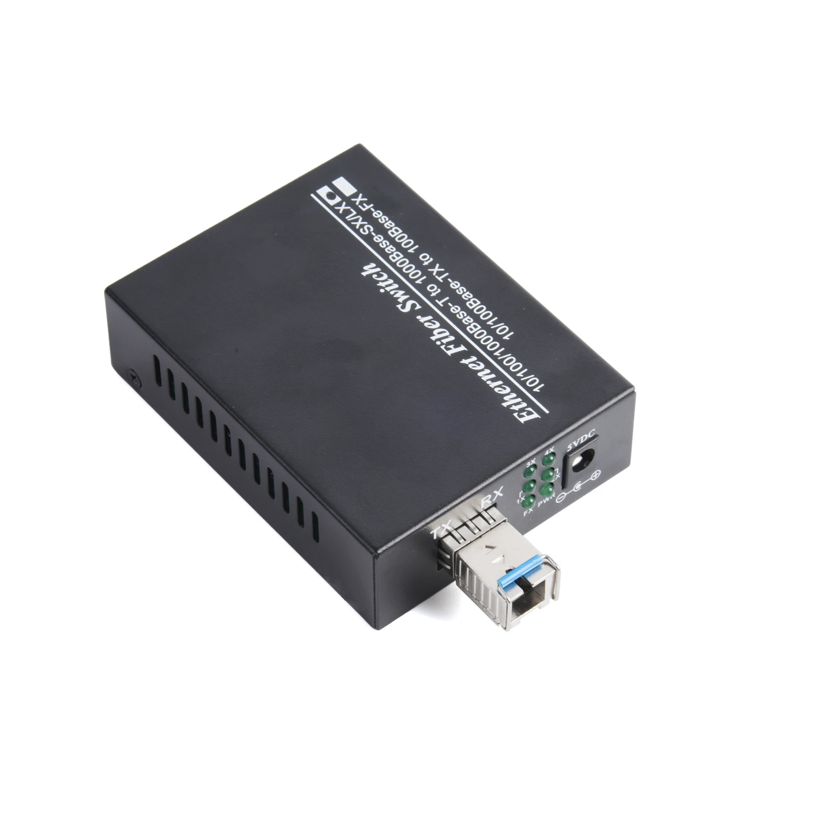1PCS 기가비트 SFP 미디어 컨버터 1SFP 4RJ45 10/100/1000M 광섬유 스위치 3KM/20KM LC/SC SFP 모듈