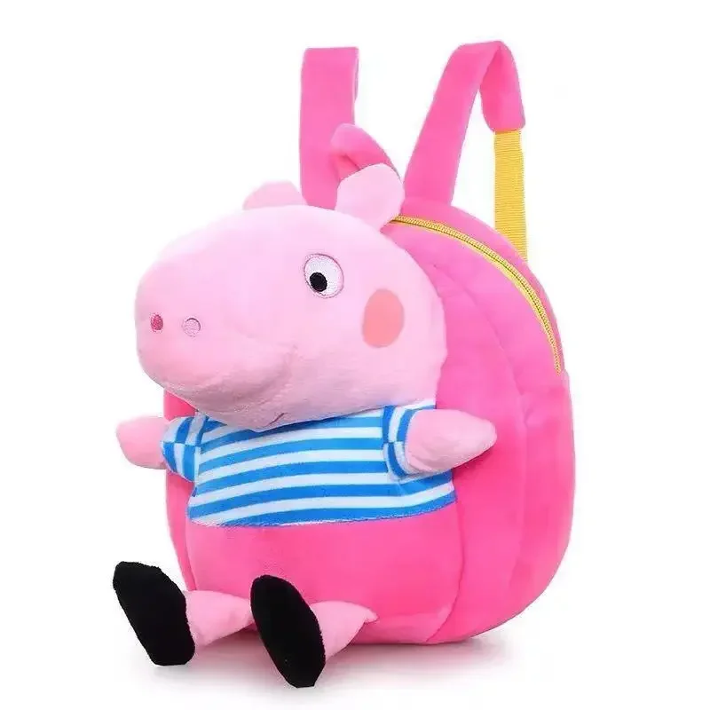 Peppa Pig children backpack cute cartoon anime school bag soft toy kindergarten baby school backpack kawaii birthday gift