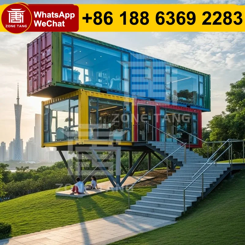 Flat Pack House Steel Structure Prefab Cabins Off Grid DIY Beach House Prefab Houses Best Houses Anti Rust Space Saving Design