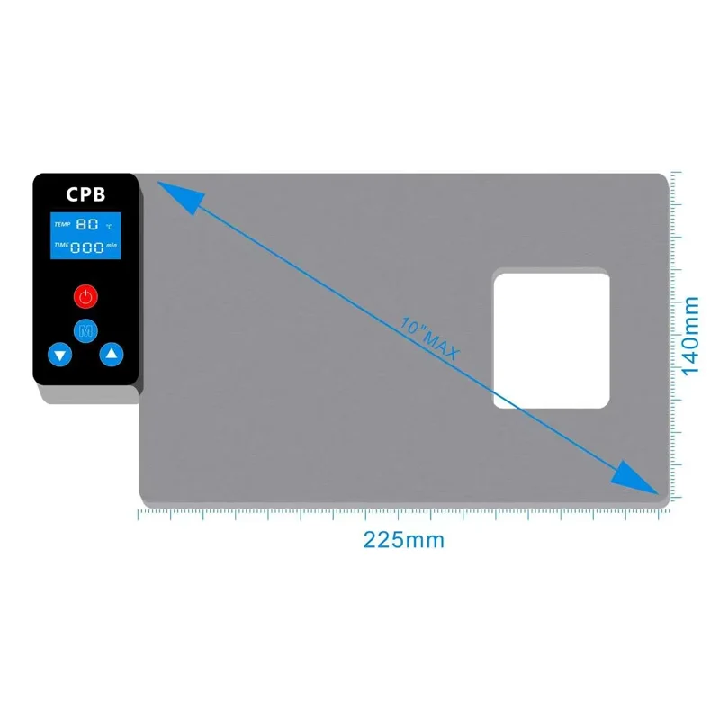 MIJING CPB180 LCD Screen Separator Heating Plate 30 To 120 Degree Hot Plate For Phone Screen Disassembly Repair Heating Mat