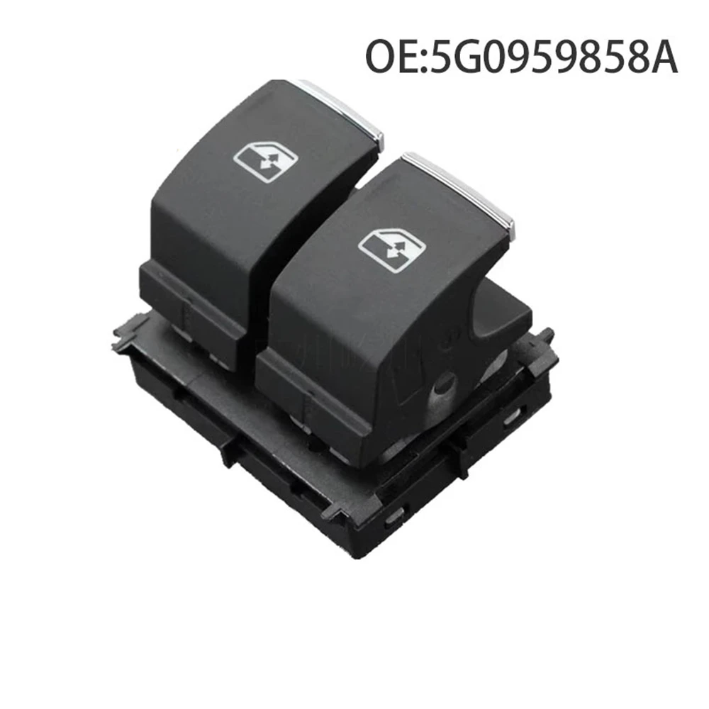 1PC Power Window Control Switch For Seat Leon Mk3 2014 Front Right Driver Side Double Button 5G0959858A 5G0959858 Car Parts