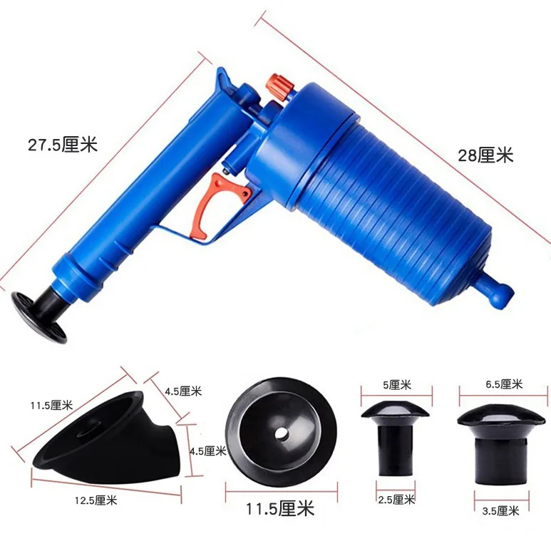 Manual sewer dredger, hand-cranked, strong jetting force, easy to unclog pipes and toilets