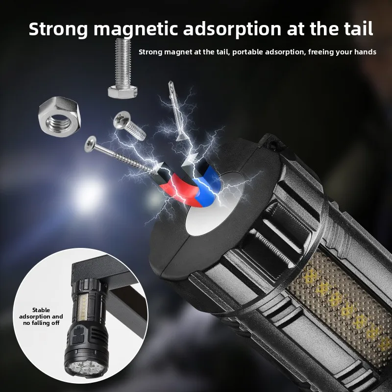 LED Mini Flashlight Bright Light Long Battery Life Outdoor Rechargeable Portable Keychain Light Multifunction Small Torch