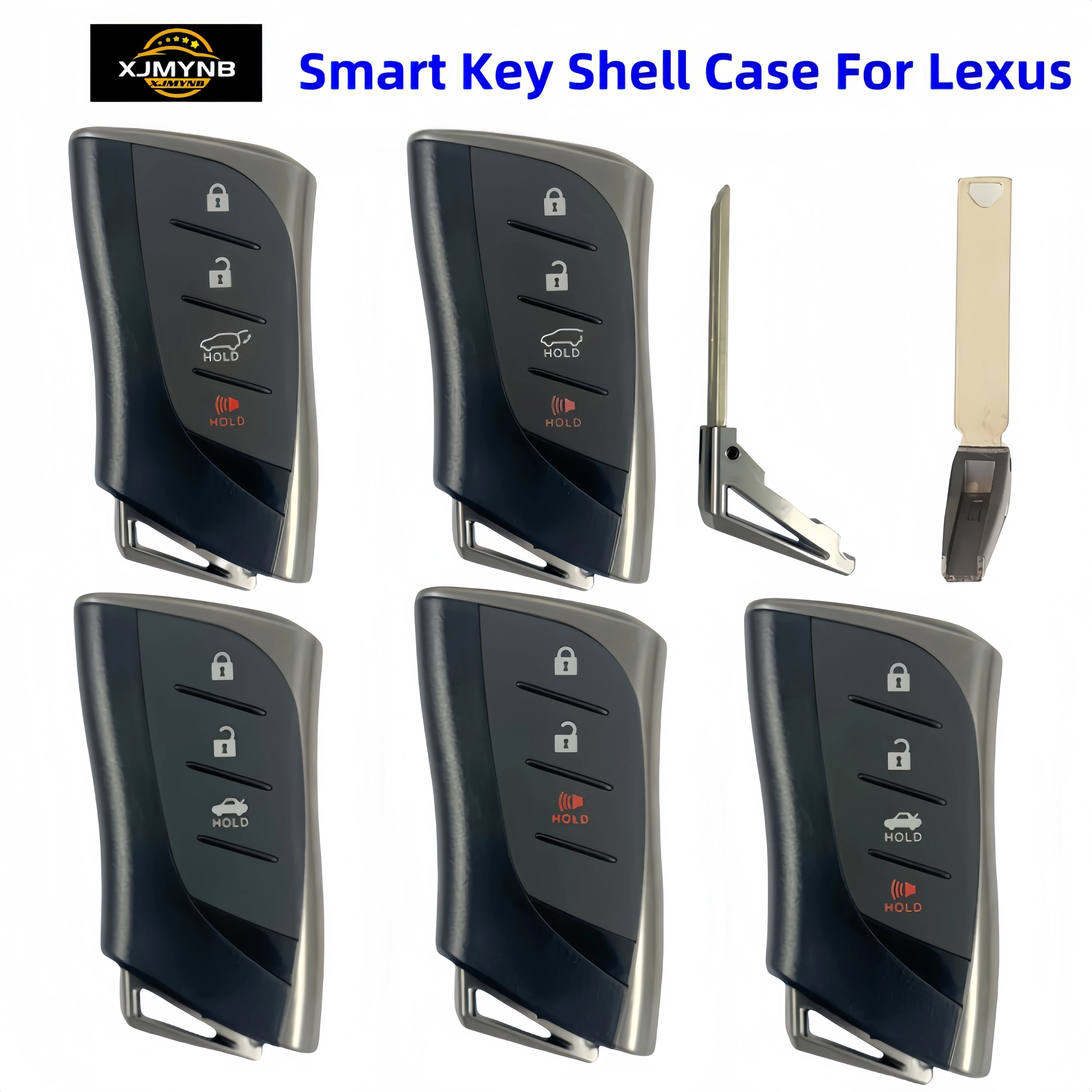 XJMYNB для Lexus NX ES UX US RC LX GX IS RX 200 250h 350h LS 450h 260h 300h UX200 2023 2024 Smart Remote Car Key Shell Case Fob