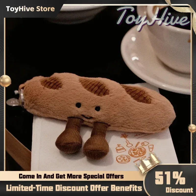 【IN STOCK】JELLYCAT UK Fun Cute Baguette Bag Pendant With Bag Jellycat Baguette Keychain Plush Doll Birthday Christmas Gift